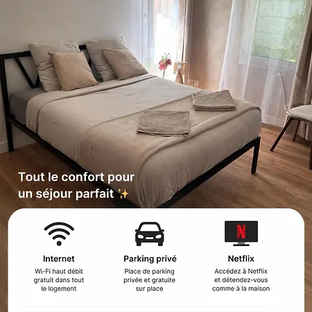 Wifi , Proche Universite Arras, Parking Gratuit Et Prive شقة